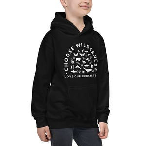 Choose Wilderness Kids Hoodie - more colors