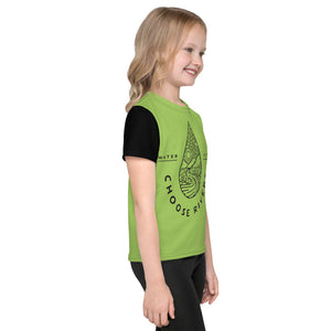 Choose Rivers Green and Black Kids T-Shirt