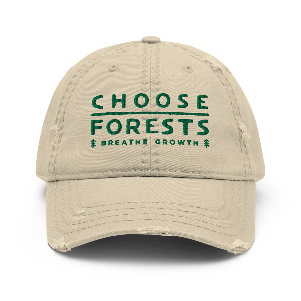 Choose Forests distressed hat