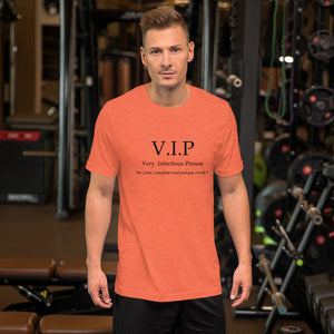 VIP  Short-Sleeve Unisex T-Shirt, LOVE Conquers Covid 19 Collection