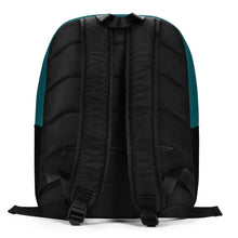 Load image into Gallery viewer, Civilized Nomads - Custodians of Earth - Aqua and Black Backpack
