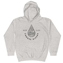Load image into Gallery viewer, Choose Rivers Kids Hoodie - more colors
