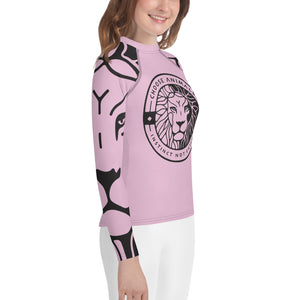 Choose Animals Youth Pink Rash Guard