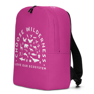 Choose Wilderness Pink Backpack