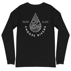 Choose Rivers Unisex Long Sleeve Tee - more colors