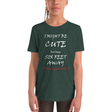 Load image into Gallery viewer, &quot;Cute Protection &quot; Youth Unisex tshirt  -  &quot;LOVE Conquers COVID 19&quot; Collection
