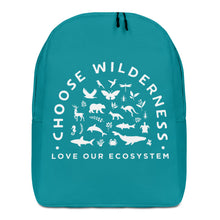 Load image into Gallery viewer, Choose Wilderness Acqua Blue Minimalist Backpack
