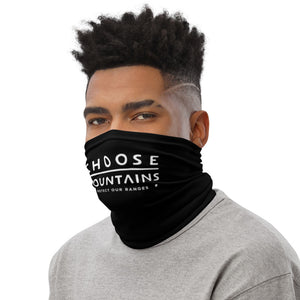 Choose Mountains Black Neck Gaiter/Bandana