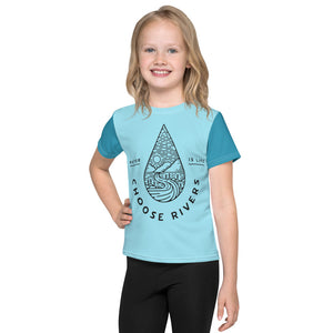 Choose Rivers Light Blue Kids T-Shirt