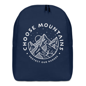 Choose Mountains Navy Backpack