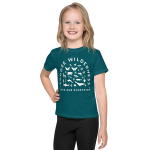 Choose Wilderness Aqua Kids T-Shirt