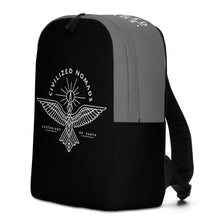 Load image into Gallery viewer, Civilized Nomads - Custodians of Earth Black and Grey Backpack
