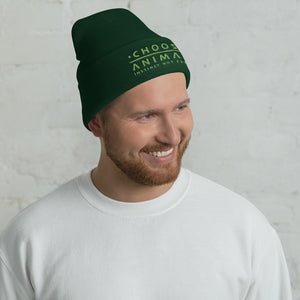 Choose Animals - Instinct Not Extinct - unisex embroidered cuffed beanie - more colors