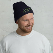 Load image into Gallery viewer, Choose Animals - Instinct Not Extinct - unisex embroidered cuffed beanie - more colors
