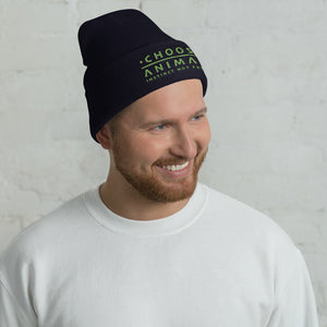 Choose Animals - Instinct Not Extinct - unisex embroidered cuffed beanie - more colors