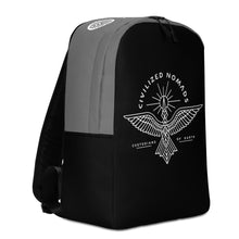 Load image into Gallery viewer, Civilized Nomads - Custodians of Earth Black and Grey Backpack
