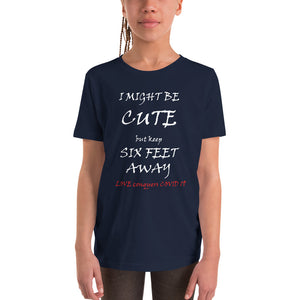 "Cute Protection " Youth Unisex tshirt  -  "LOVE Conquers COVID 19" Collection