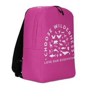 Choose Wilderness Pink Backpack