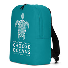 Load image into Gallery viewer, Choose Oceans Aqua Minimalist Backpack
