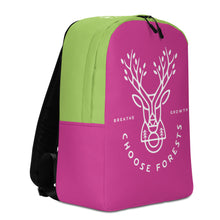 Load image into Gallery viewer, Choose Forests Pink and Green  Backpack
