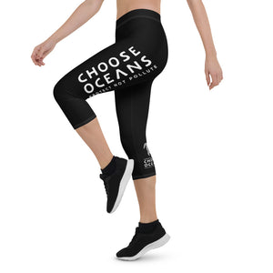 Choose Oceans Womens Capri Leggings