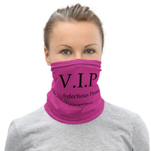 Load image into Gallery viewer, VIP Very Infectious Person Pink Neck Gaiter/Bandana
