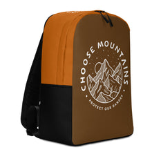 Load image into Gallery viewer, Choose Mountains Brown, black, Burnt Orange Backpack
