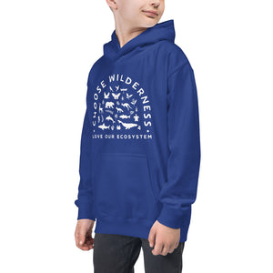 Choose Wilderness Kids Hoodie - more colors