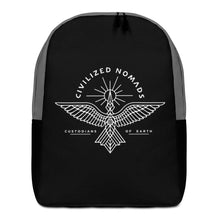 Load image into Gallery viewer, Civilized Nomads - Custodians of Earth Black and Grey Backpack
