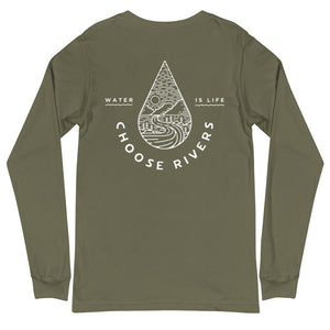 Choose Rivers Unisex Long Sleeve Tee - more colors