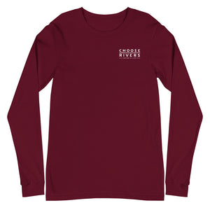 Choose Rivers Unisex Long Sleeve Tee - more colors