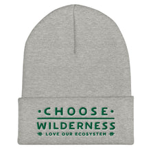 Load image into Gallery viewer, Choose Wilderness - Love Our Ecosystem - Embroidered Cuffed Beanie - more colors
