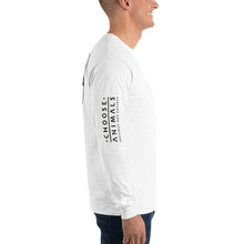 Load image into Gallery viewer, Choose Animals 4  Logos Men’s Long Sleeve Tshirt    (more colors)
