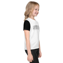 Load image into Gallery viewer, Choose Animals Kids  Black and White T-Shirt
