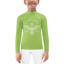 Load image into Gallery viewer, Civilized Nomads &quot;Custodians of Earth&quot; Kids Green Rash Guard
