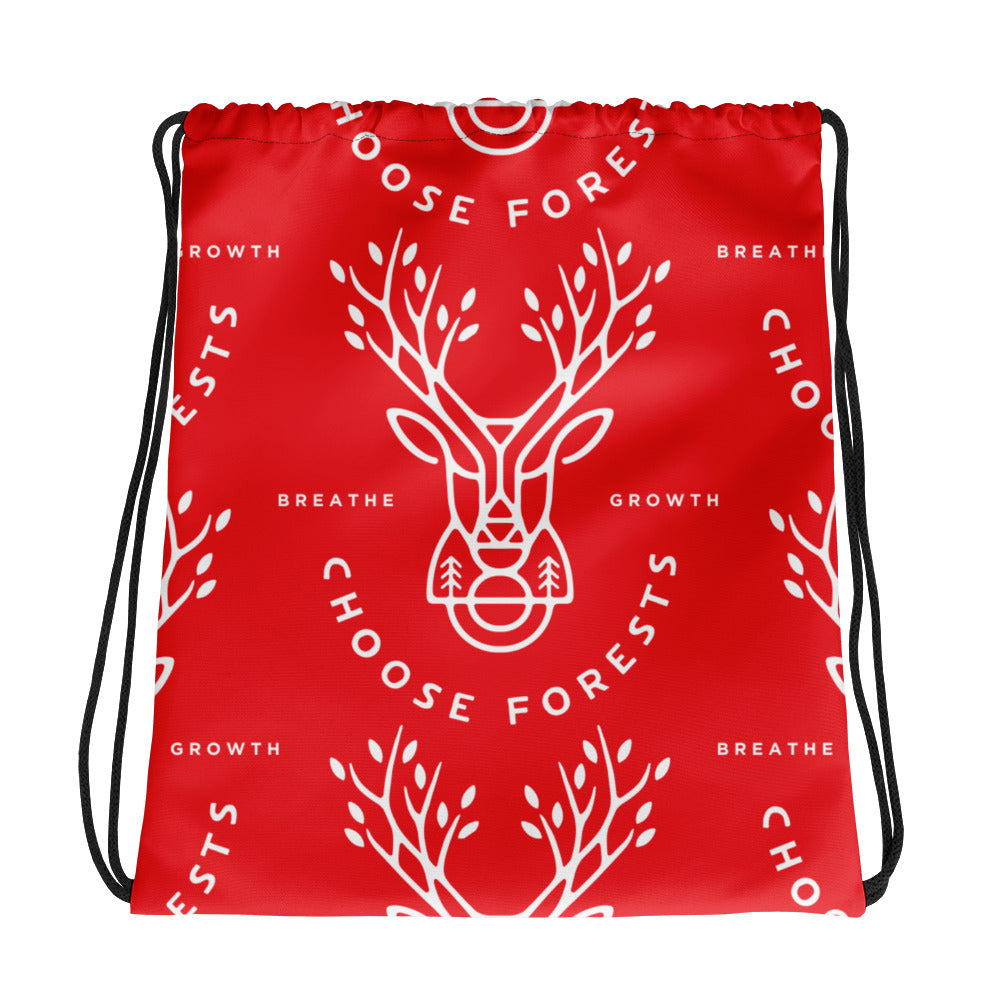 Choose Forests Xmas Drawstring bag