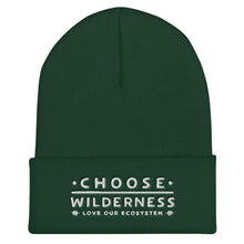 Load image into Gallery viewer, Choose Wilderness - Love Our Ecosystem - Embroidered Cuffed Beanie - more colors
