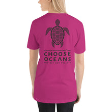 Load image into Gallery viewer, Choose Oceans Two logo unisex tshirt (more colors)
