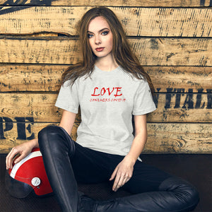 Love Conquers Covid 19  Unisex tshirt