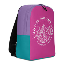 Load image into Gallery viewer, Choose Mountains Pink, Purple and Acqua Backpack
