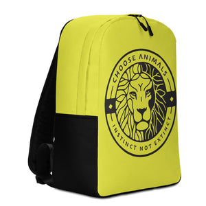 Choose Animals Yellow and Black Minimalist Backpack