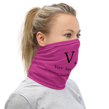 Load image into Gallery viewer, VIP Very Infectious Person Pink Neck Gaiter/Bandana
