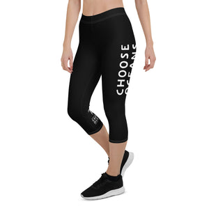 Choose Oceans Womens Capri Leggings