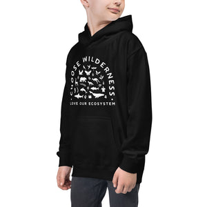 Choose Wilderness Kids Hoodie - more colors