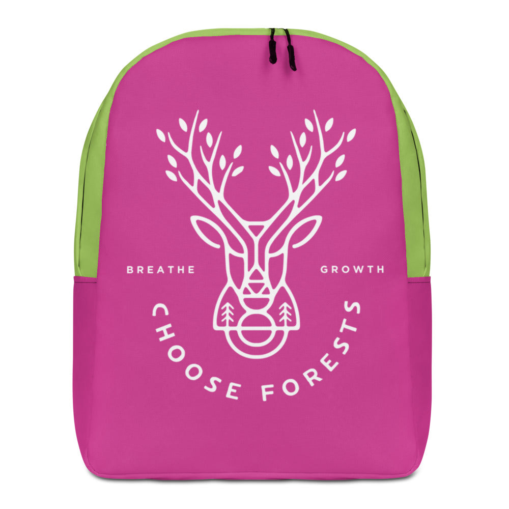 Choose Forests Pink and Green  Backpack