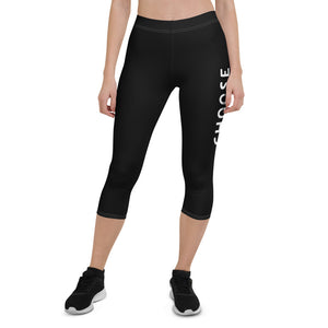 Choose Oceans Womens Capri Leggings