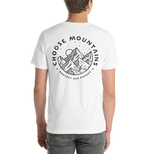 Choose Mountains Adults Unisex tshirt