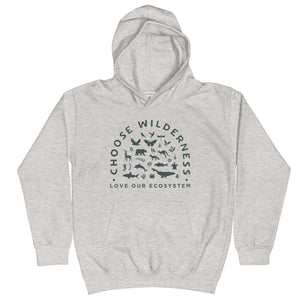 Choose Wilderness Kids Hoodie