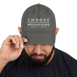 Choose Mountains distressed hat