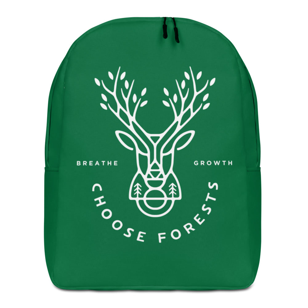 Choose Forests Green Minimalist Backpack